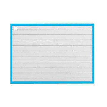 Flashcards A7 Blauw incl. clipring 50 Vellen