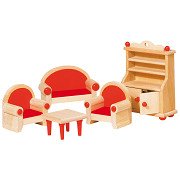 Goki Dollhouse Furniture Living Room, 5 pcs.