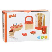 Goki Puppenhausmöbel Badezimmer