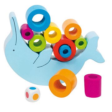 Goki Wooden Balance Game - Dolphin