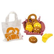 Goki Breakfast Basket/Picnic Set with Wooden Bread