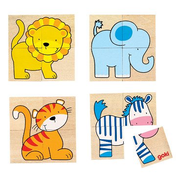 Goki Karemo Puzzle Animals, 20pcs.