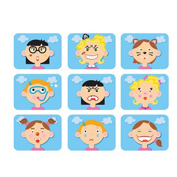 Goki Magnetic Game Funny Face Girl, 66 pcs.