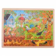 Goki Wooden Jigsaw Puzzle - Life in the Garden