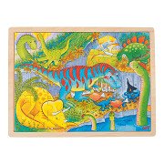 Goki Holzpuzzle - Dinos, 48 ​​Teile.