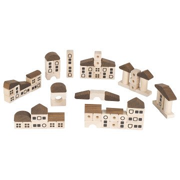 Goki Holzbausteine ​​City, 70 Stück.