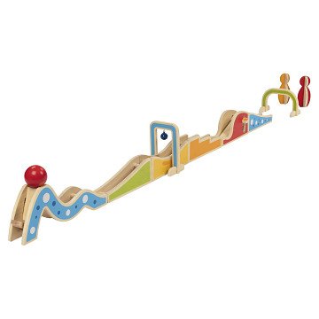 Wooden Bowling Marble Run