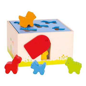 Wooden Shape Sorter Farm Animals