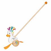 Goki Wooden Push Toy Duck Lou