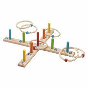 Goki Ringwurfspiel aus Holz, 6 Ringe