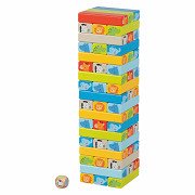 Goki Holzstapelspiel mit Tiermotiven