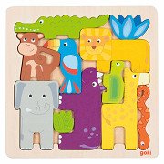 Goki Houten Puzzel Safari, 11st.