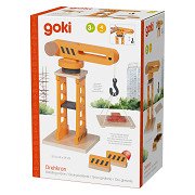 Goki Holz-Drehkran - 4-teilig.