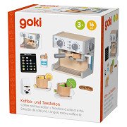 Goki Kaffee- und Teemaschine aus Holz - 16dlg.