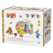 Goki Happy Campers Wohnwagen-Spielzeug aus Holz
