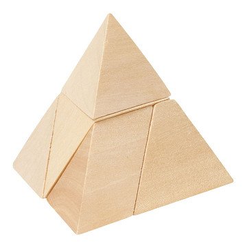 Goki Wooden Pyramid Puzzle in Storage Bag