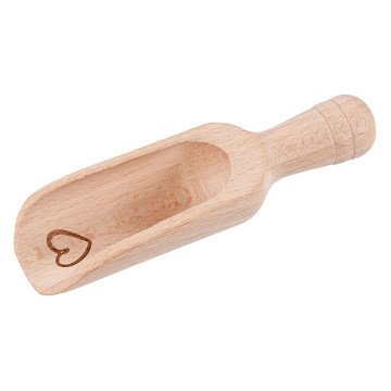 Goki Wooden Flour Scoop Heart Small, 10cm