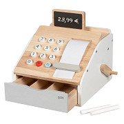 Goki Wooden Toy Cash Register with Sound, 4 pcs.