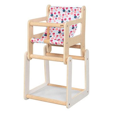 Goki Wooden Doll Chair with Table 2in1