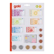 Goki Play Money Animals with Credit Card and Coins, 117pcs.