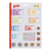 Goki Play Money Animals with Credit Card and Coins, 117 pcs.
