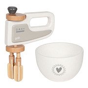 Goki Wooden Hand Mixer with Bowl, 2ldg.