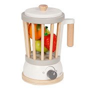 Goki Wooden Blender with Fruit, 7 pcs.