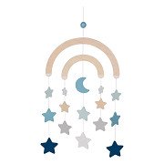 Goki Baby-Mobile aus Holz Sternenhimmel Himmelblau