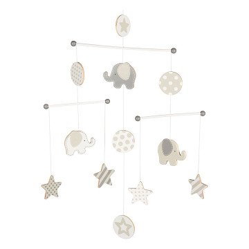 Goki Wooden Baby Mobile Elephant and Stars