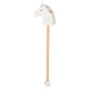 Goki Wooden Hobby Horse White with Star