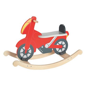Goki Holz-Schaukelmotor Rot