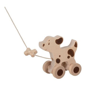 Goki Wooden Pull Animal Dog