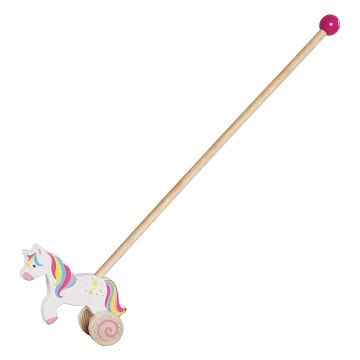 Goki Wooden Push Figure Unicorn