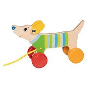 Goki Wooden Pull Animal Dog
