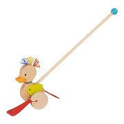 Goki Wooden Push Figure Duck