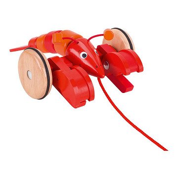 Goki Wooden Pull Animal Lobster Rudiger