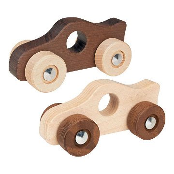 Goki Wooden Push Figure Race Car