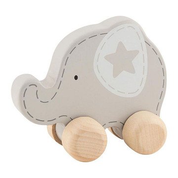 Goki Wooden Push Figure Elephant