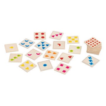 Goki Wooden Colors and Shapes Game, 30 pcs.