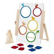 Goki Wooden Throwing Game Bag Throwing, 8pcs.