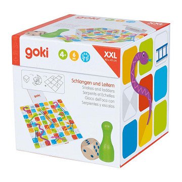 Goki XXL Snakes and Ladders in Cube Board Game