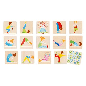 Goki Wooden Memo Game Gymnastics, 32 pcs.