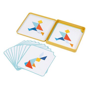 Goki Tangram-Spiel aus Holz in Dose