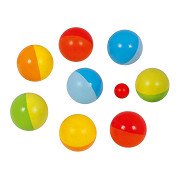 Goki Wooden Jeu de Boules Game with Cotton Bag, 9 pcs.