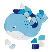 Goki Wooden Balance Game Whale, 21 pcs.