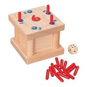 Goki Wooden Tricky 6 Pegs Game