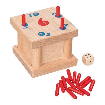 Goki Wooden Tricky 6 Pegs Game