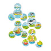 Goki Wooden Puzzle Game Animals, 28 pieces.