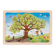 Goki Wooden Jigsaw Puzzle My Apple Tree, 32 pcs.