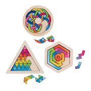 Goki Wooden Brainteaser Puzzle, per piece